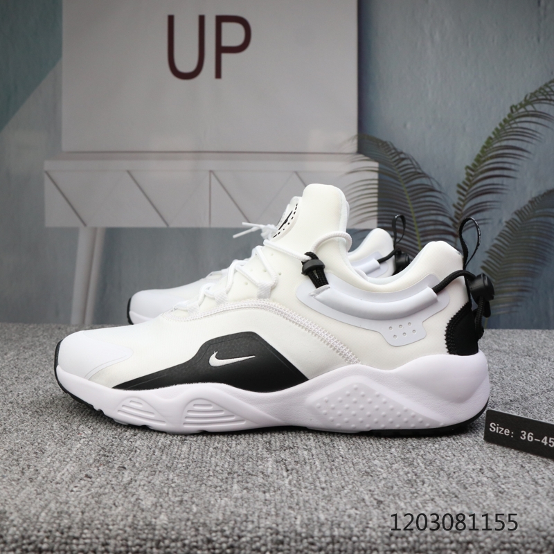 Women Nike Air Huarache VIII White Black Shoes